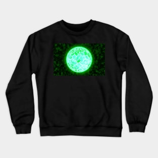 Exploding Sun - Green Crewneck Sweatshirt